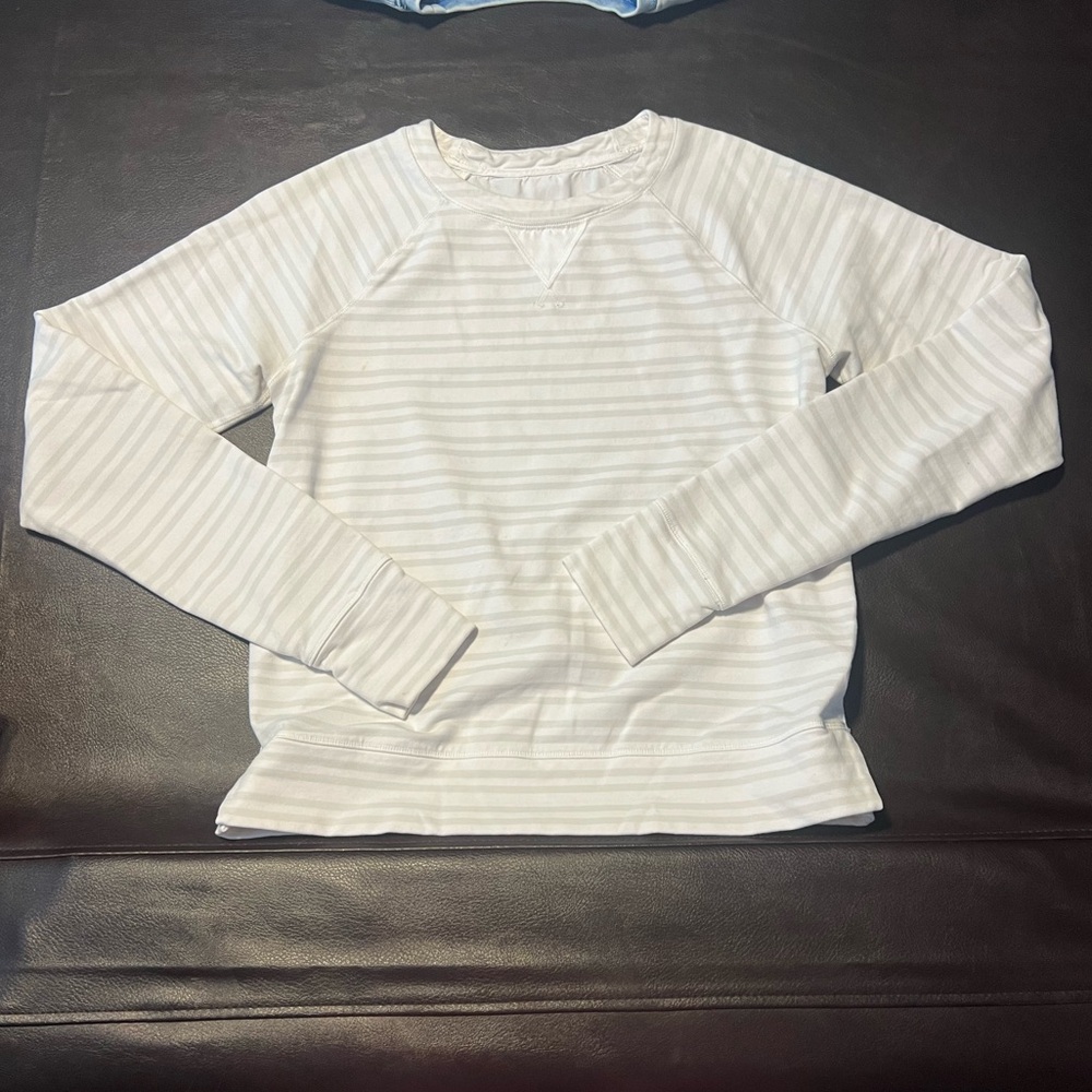 Lululemon striped sweatshirt